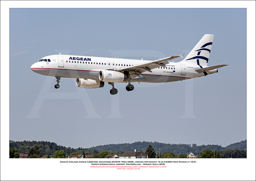 SX-DVM - Aegean Airlines Airbus A320-232 (Msn 3439) - 02