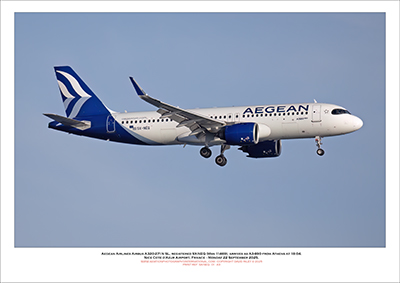 SX-NEQ - Aegean Airlines Airbus A320-271N SL (Msn 9400) - 01