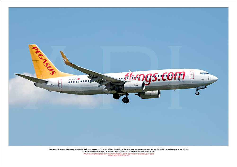 TC-CPI - Pegasus Airlines Boeing 737-82R WL  (Msn  40014 Ln 4298) - 01