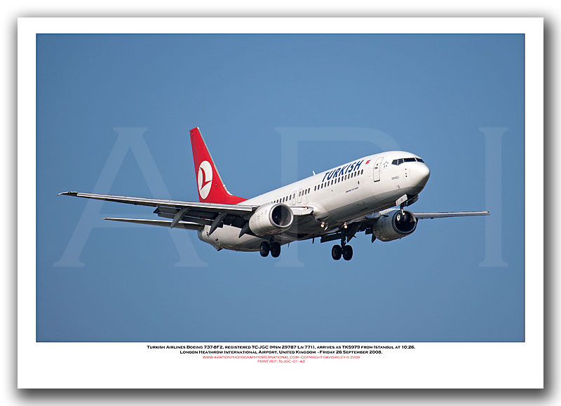 TC-JGC - Turkish Airlines Boeing 737-8F2 (Msn 29787 Ln 771) - 01
