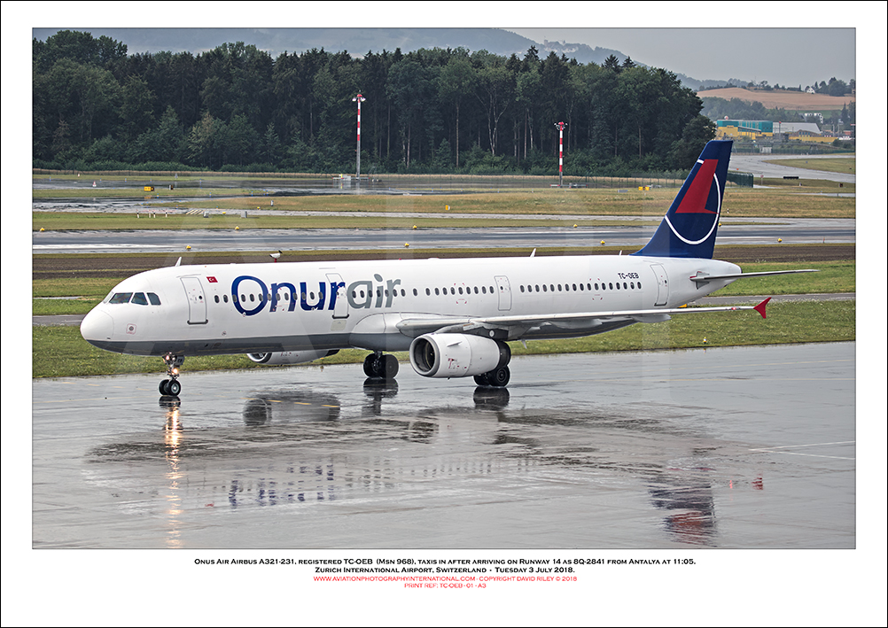 TC-OEB - Onur Air Airbus A321-231 (Msn 968) - 01