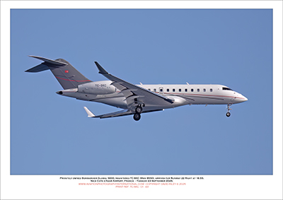 TC-SKC -Privately Owned Bombardier Global 5000 (Msn 9550) - 01