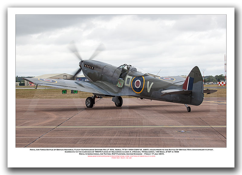 TE311 - Royal Air Force Battle of Britain Memorial Flight Supermarine Spitfire Mk.LF XVIe (Msn CBAF.IX. 4497) - 02