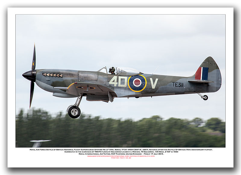 TE311 - Royal Air Force Battle of Britain Memorial Flight Supermarine Spitfire Mk.LF XVIe (Msn CBAF.IX. 4497) - 03