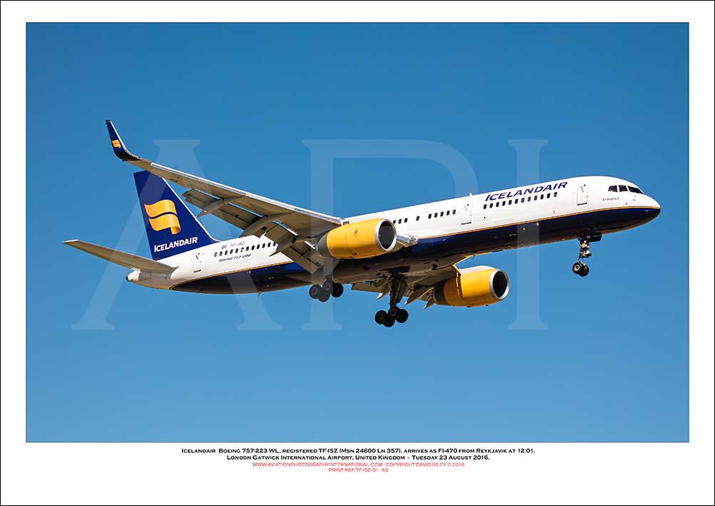 TF-ISZ - Icelandair Boeing 757-223 WL (Msn 24600 Ln 357) - 01