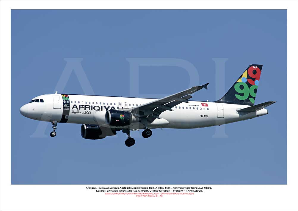 TS-INA - Afriqiyah Airways Airbus A320-214 (Msn 1121) - 01