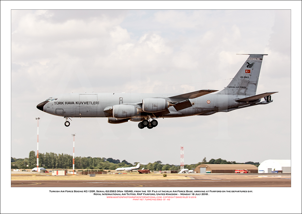 TURKEY-62-3563 - Turkish Air Force Boeing KC-135R (Msn 18546) - 01