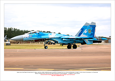 UKRAINE-39 - Ukrainian Air Force Sukhoi Su-27 (Msn 36911035818)   - 03