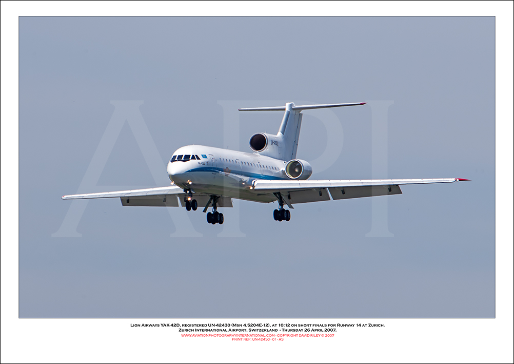 UN-42430 - Lion Airways YAK-42D  (Msn4.5204E-12) - 01