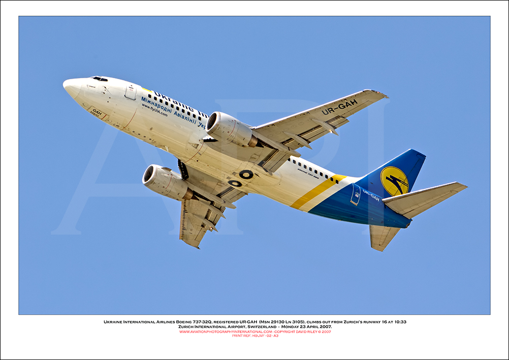 UR-GAH - Ukraine International Airlines Boeing  737-32Q (Msn  29130 Ln 3105) - 02