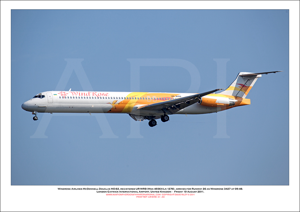 UR-WRB - Windrose Airlines McDonnell Douglas MD-82  (Msn 49364 Ln 1276) - 01