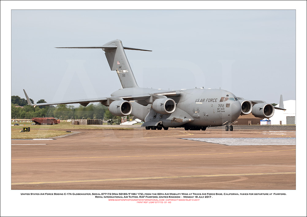 USAF-077172 - United States Air Force Boeing C-17A Globemaster (Msn 50189/F188/172) - 01