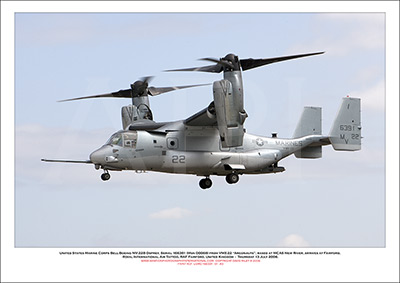 USMC-166391 - United States Marine Corps Bell-Boeing MV-22B Osprey  (Msn D0068 ) - 01