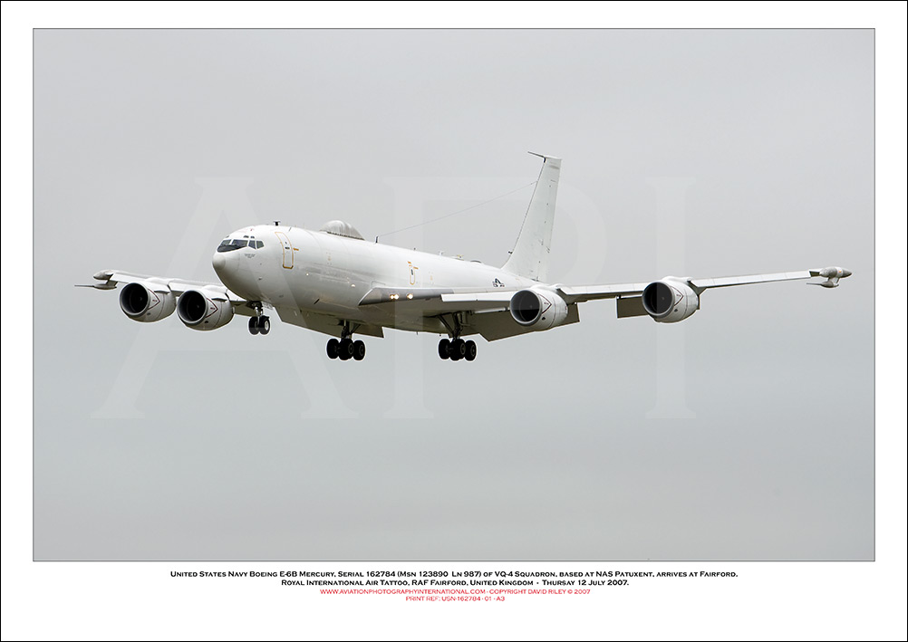 USN-162784 - United States Navy Boeing E-6B Mercury  (Msn 123890  Ln 987) - 01