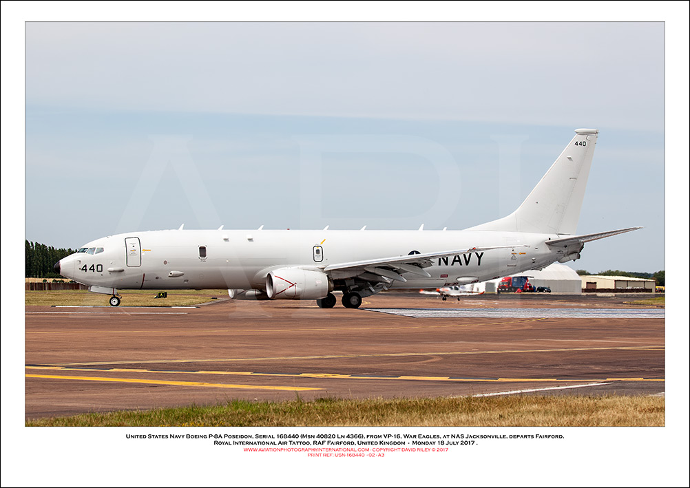USN-168440 - United States Navy Boeing P-8A Poseidon  (Msn 40820 Ln 4366)  - 02