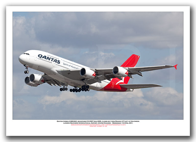 VH-OQF - Qantas Airbus A380-842  (Msn 029) - 01