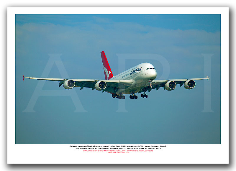 VH-OQI - Qantas Airbus A380-842  (Msn 055) - 01