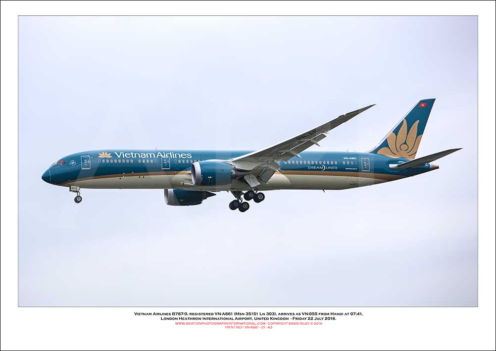 VN-A861 - Vietnam Airlines Boeing 787-9  (Msn 35151 Ln 303) - 01