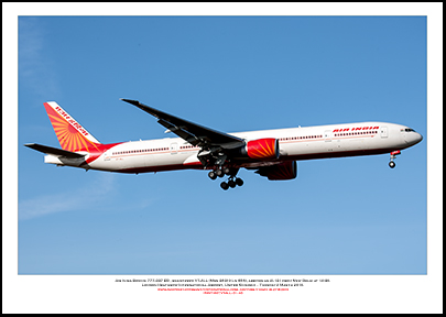 VT-ALL - Air India Boeing 777-337 ER  (Msn 36310 Ln 656) - 01