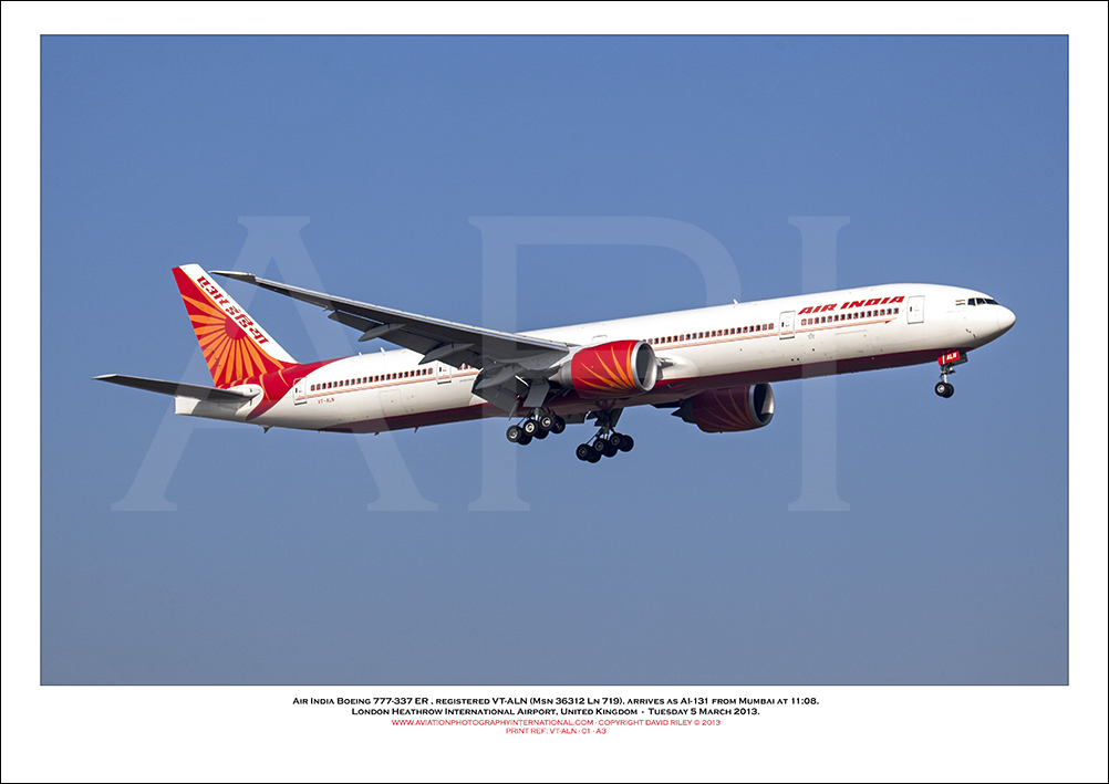 VT-ALN - Air India Boeing 777-337 ER  (Msn 36312 Ln 719) - 01