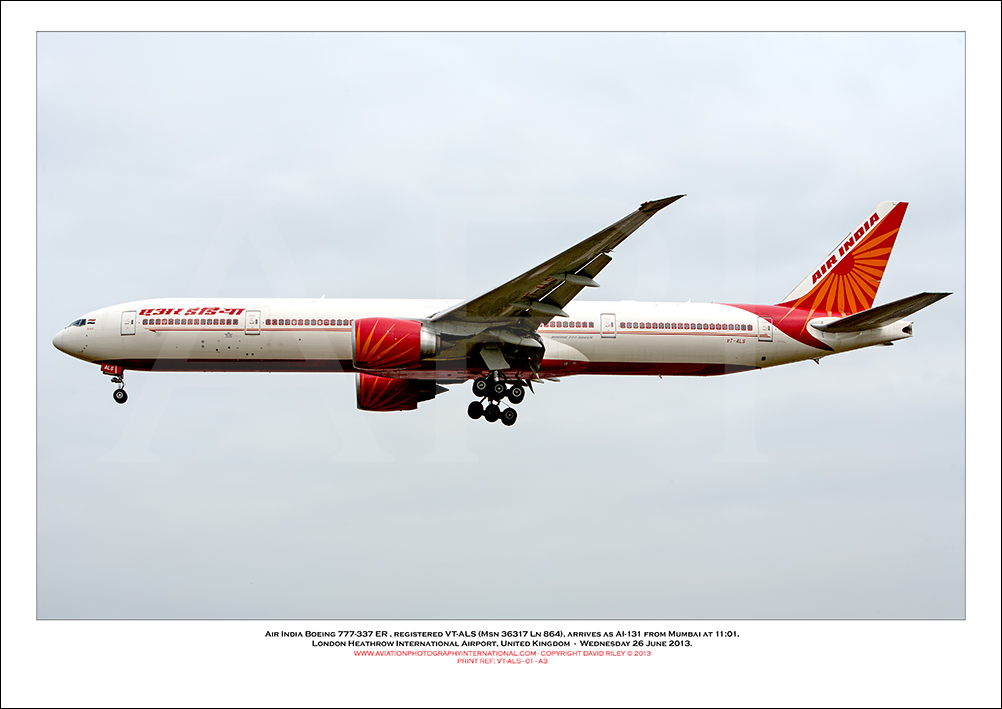 VT-ALS - Air India Boeing 777-337 ER (Msn 36317 Ln 864) - 01