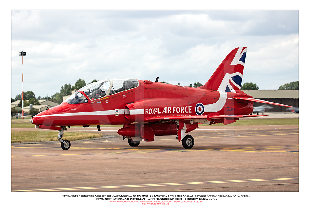 XX177 - Royal Air Force British Aerospace Hawk T.1 (Msn 024/312024) - 03