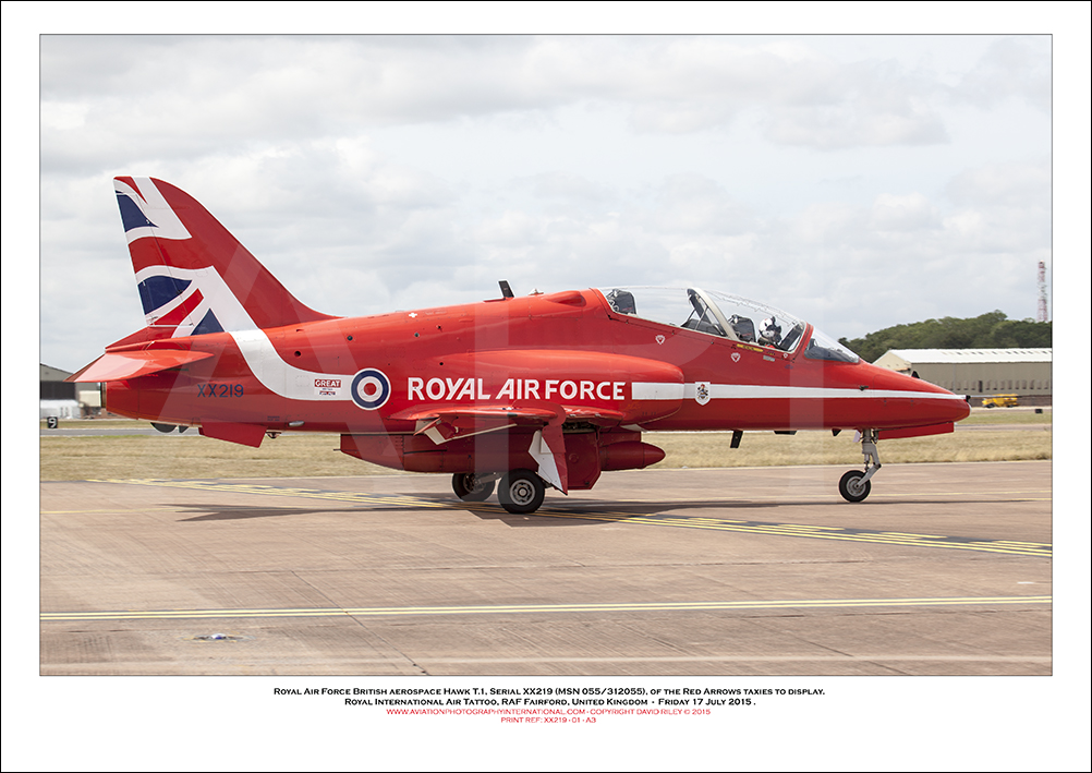 XX219 - Royal Air Force British Aerospace Hawk T.1 (Msn 055/312055) - 01