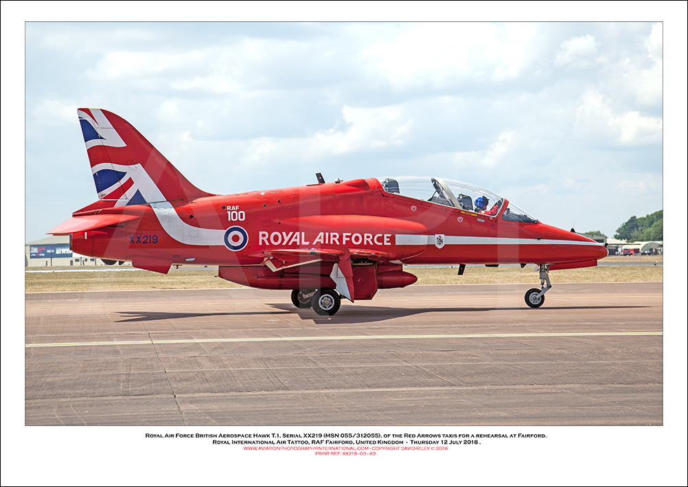 XX219 - Royal Air Force British Aerospace Hawk T.1 (Msn 055/312055) - 03