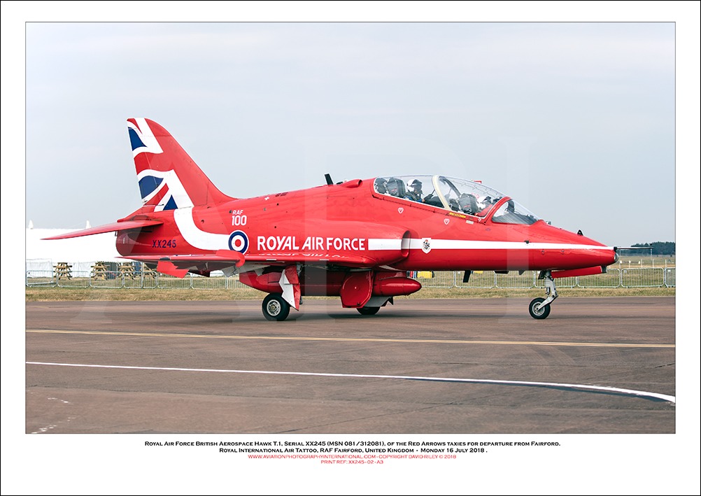 XX245 - Royal Air Force British Aerospace Hawk T.1 (Msn 081/312081) - 02