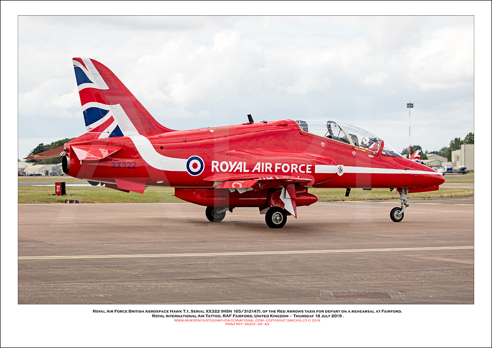 XX322 - Royal Air Force British Aerospace Hawk T.1 (Msn 165/312147) - 05