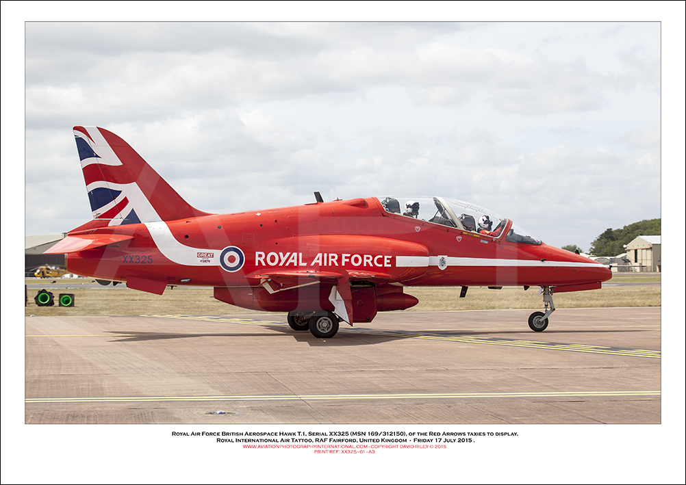 XX325 - Royal Air Force British Aerospace Hawk T.1 (Msn 169/312150) - 01