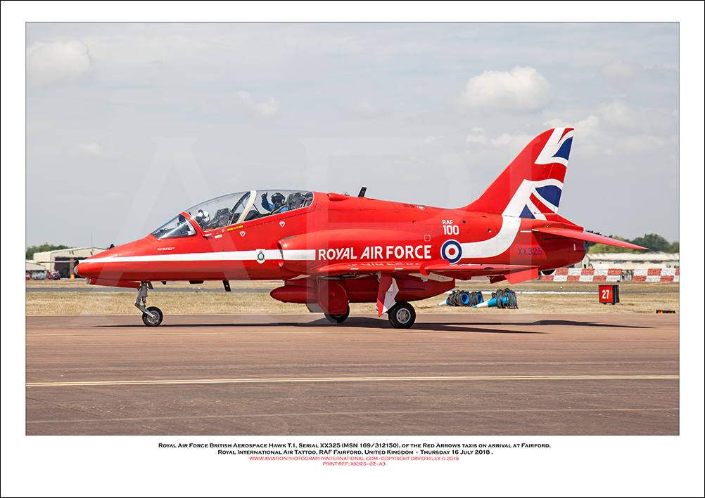 XX325 - Royal Air Force British Aerospace Hawk T.1 (Msn 169/312150) - 02