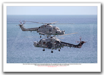 XZ692 & ZD257 - Royal Navy Westland HMA8DSP Lynxs (Msn 121 & Msn 267) - 01