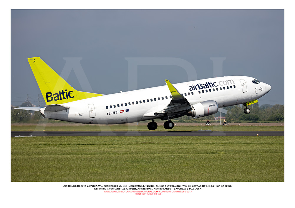 YL-BBI - Air Baltic Boeing 737-33A WL  (Msn 27454 Ln 2703) - 02