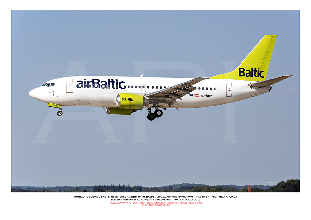 YL-BBR - Air Baltic Boeing 737-31S  (Msn 29266 / 3092) - 01