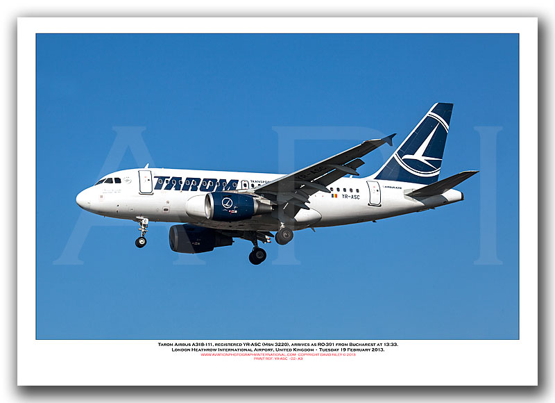 YR-ASC - Tarom Airbus A318-111 (Msn 3220) - 02
