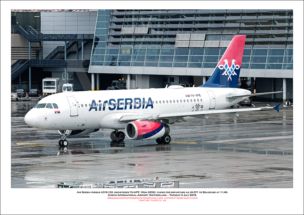 YU-APE - Air Serbia Airbus A319-132, (Msn 3252) - 01