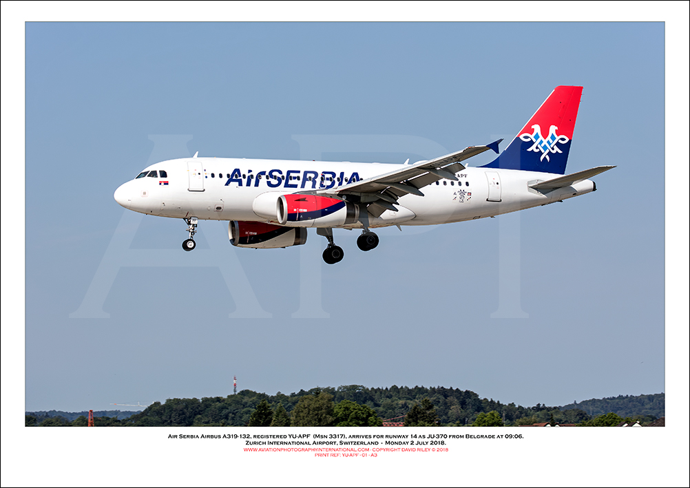 YU-APF - Air Serbia Airbus A319-132, (Msn 3317) - 01