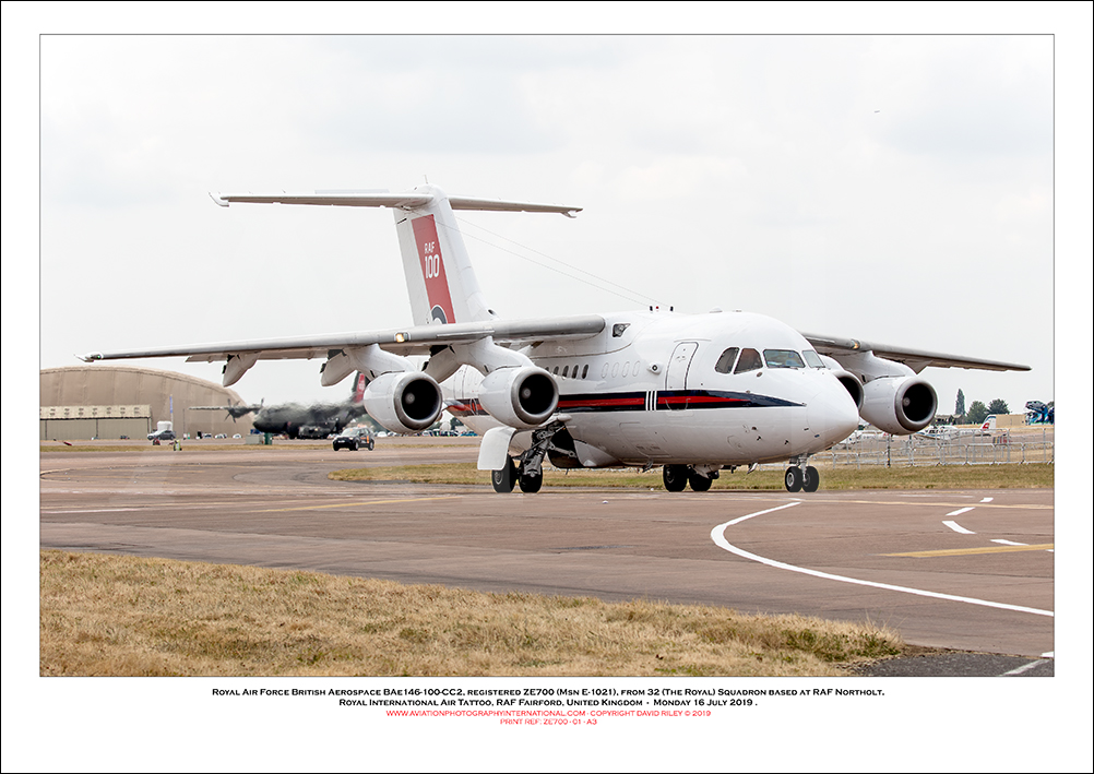 ZE700 - Royal Air Force British Aerospace BAe146-100-CC2  (Msn E-1029) - 01