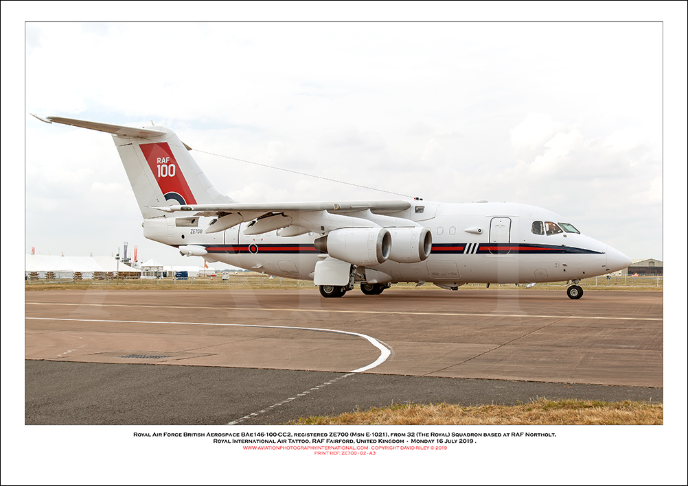 ZE700 - Royal Air Force British Aerospace BAe146-100-CC2  (Msn E-1021) - 02