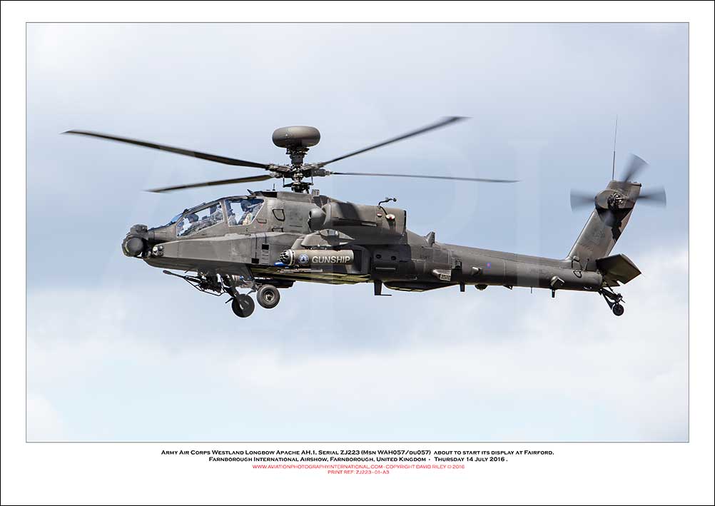 ZJ223 - Army Air Corps Westland  Longbow Apache AH.1  (Msn WAH057/DU057) - 01