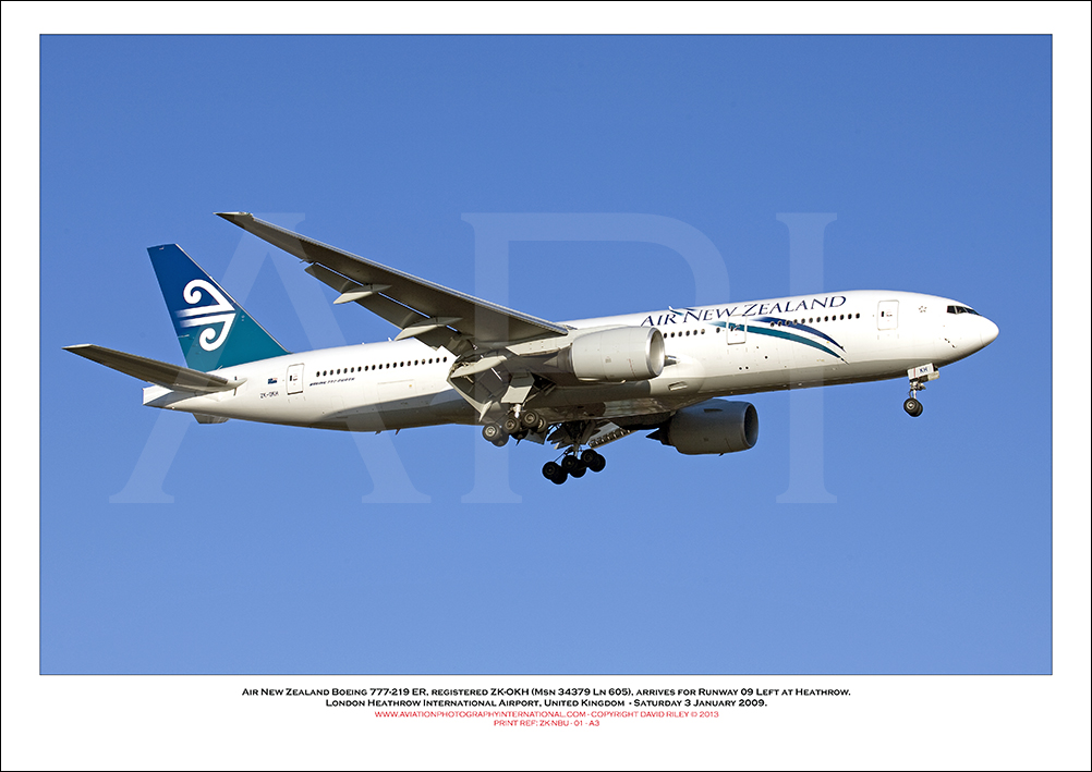 ZK-OKH - Air New Zealand Boeing 777-219 ER (Msn 34379 Ln 605), - 01