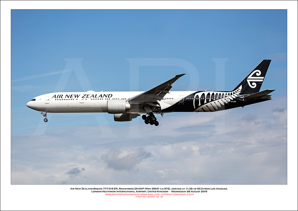 ZK-OKP - Air New Zealand Boeing 777-319 ER (Msn 39041 Ln 972) - 02