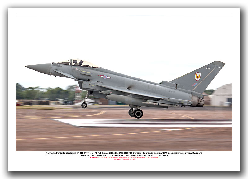ZK348 - Royal Air Force Eurofighter Typhoon FGR.4 (Msn   BS109/396) - 01