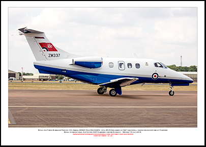 ZM337 - Royal Air Force Embraer Phenom 100  (Msn 50000386) - 01