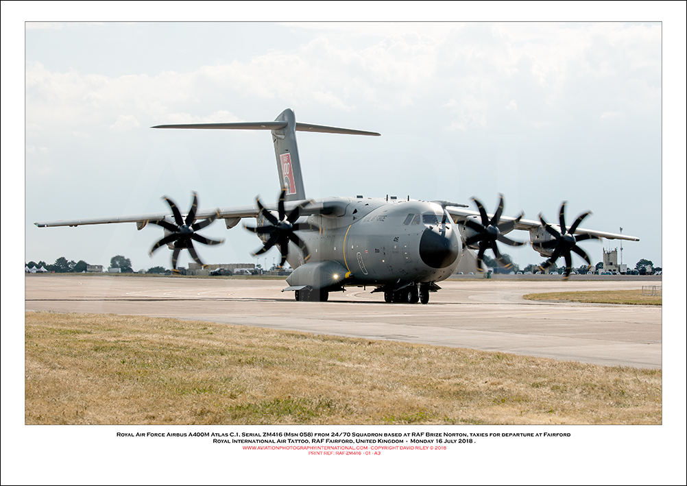 ZM416 - Royal Air Force Airbus A400M Atlas C.1  (Msn 058) - 01