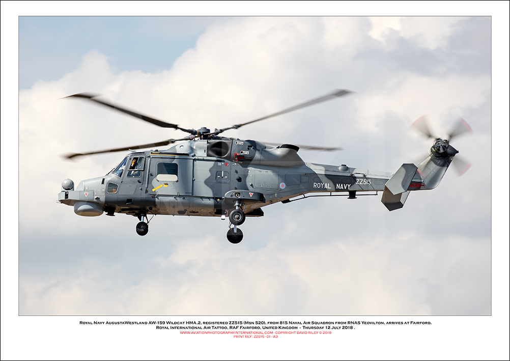 ZZ515 - Royal Navy AugustaWestland AW-159 Wildcat HMA.2  (Msn 520) - 01