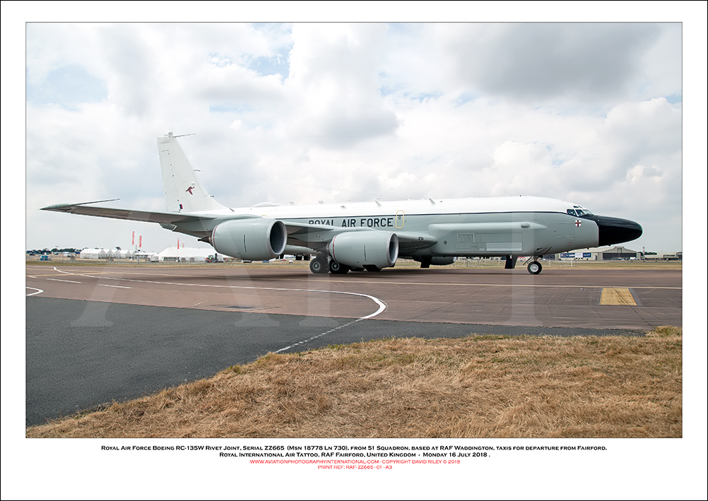 ZZ665 - Royal Air Force Boeing RC-135W Rivet Joint  (Msn 18778 Ln 730) - 01